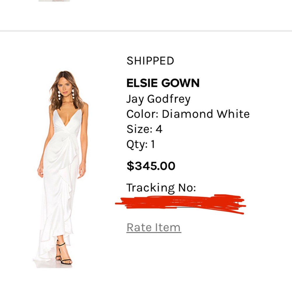 Revolve NWT White Gown